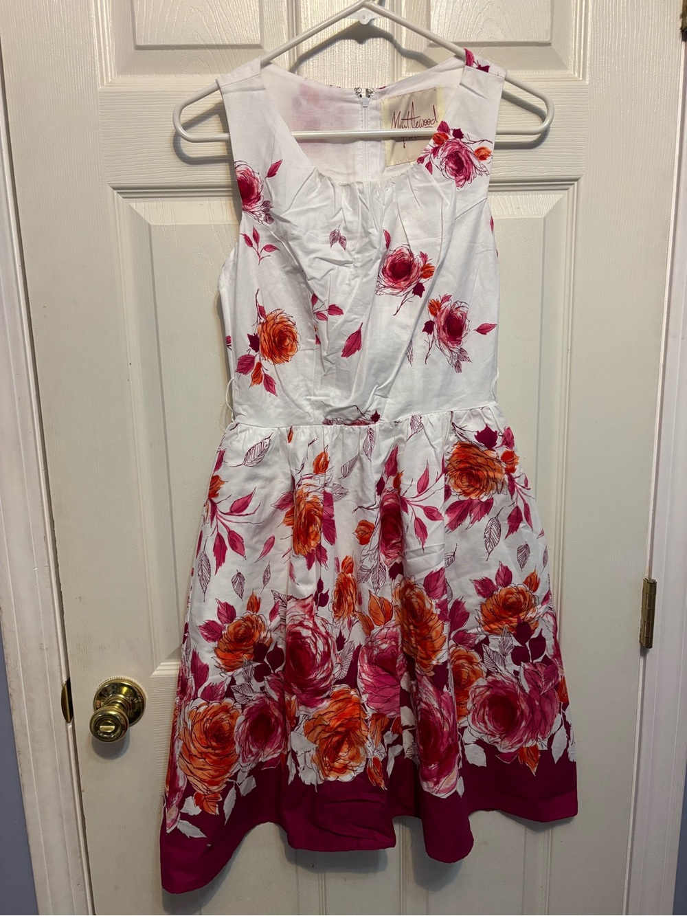 Myrtlewood of California Floral Fit & Flare Dress Vintage Style - Small